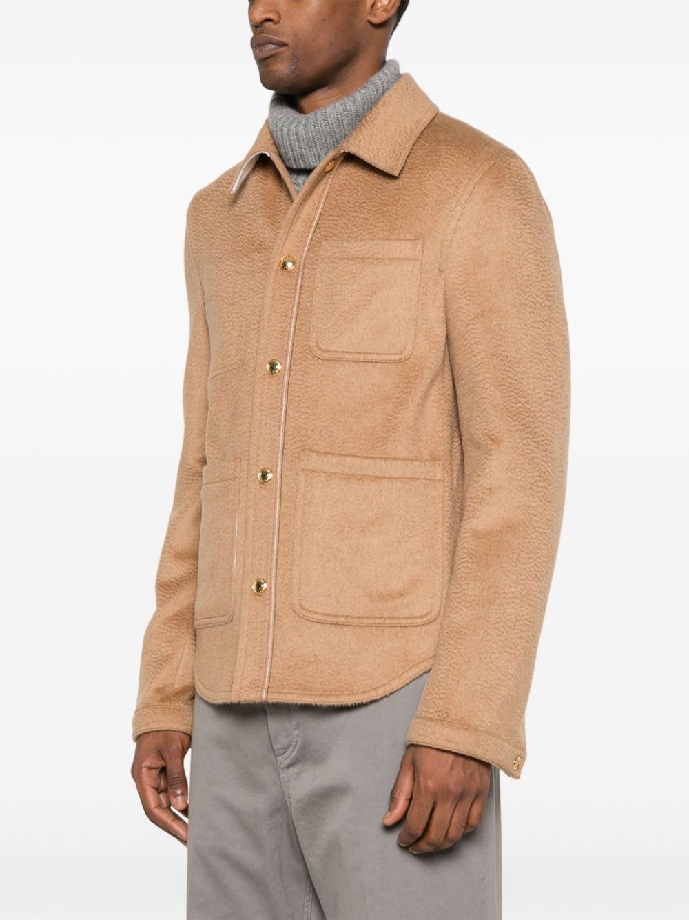 brushed-effect jacket - 3