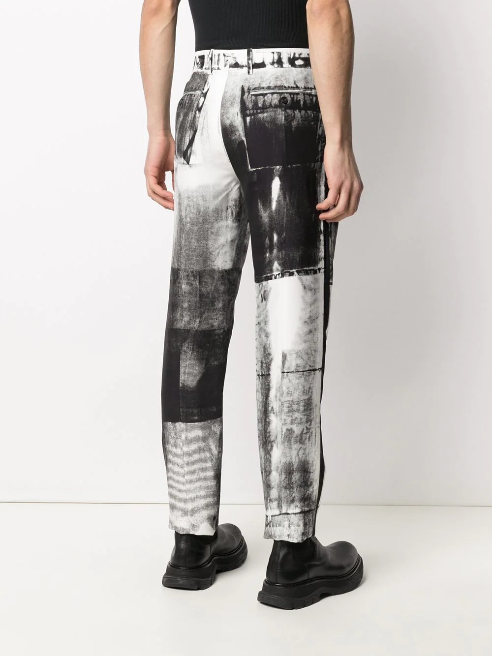 X-ray print tailored trousers - 4