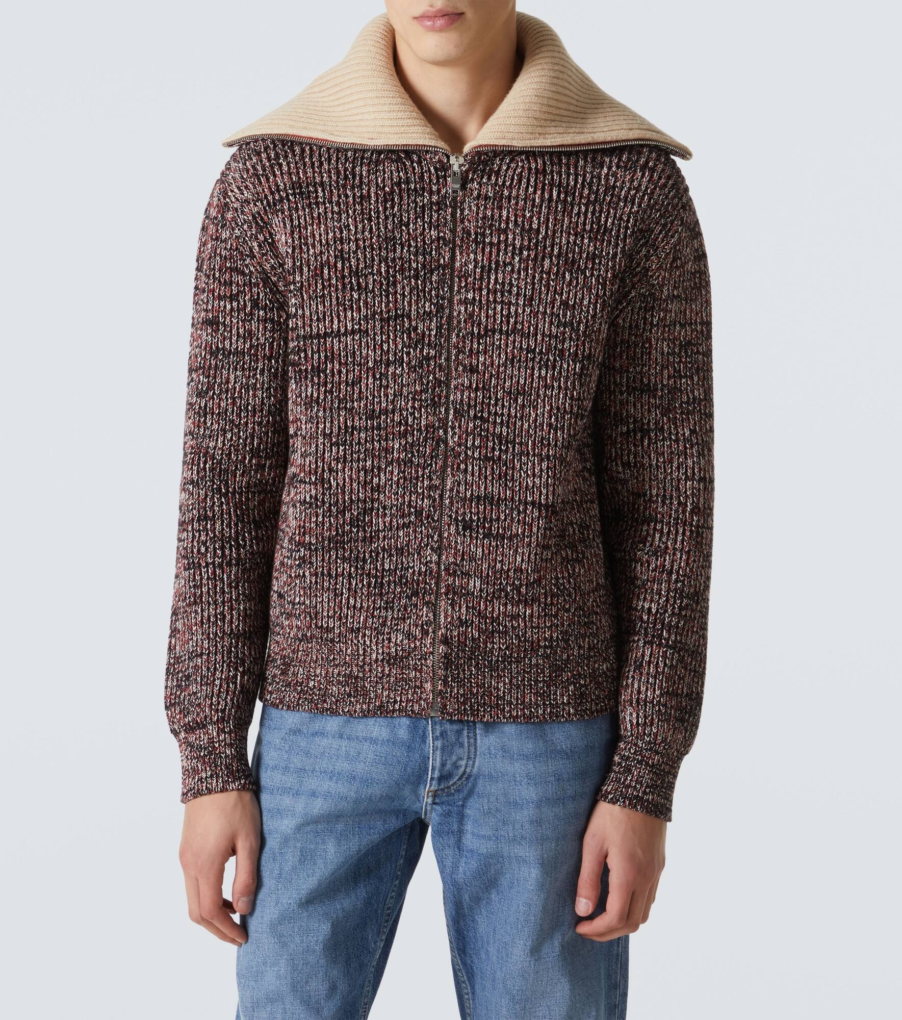 Cotton and wool cardigan - 3