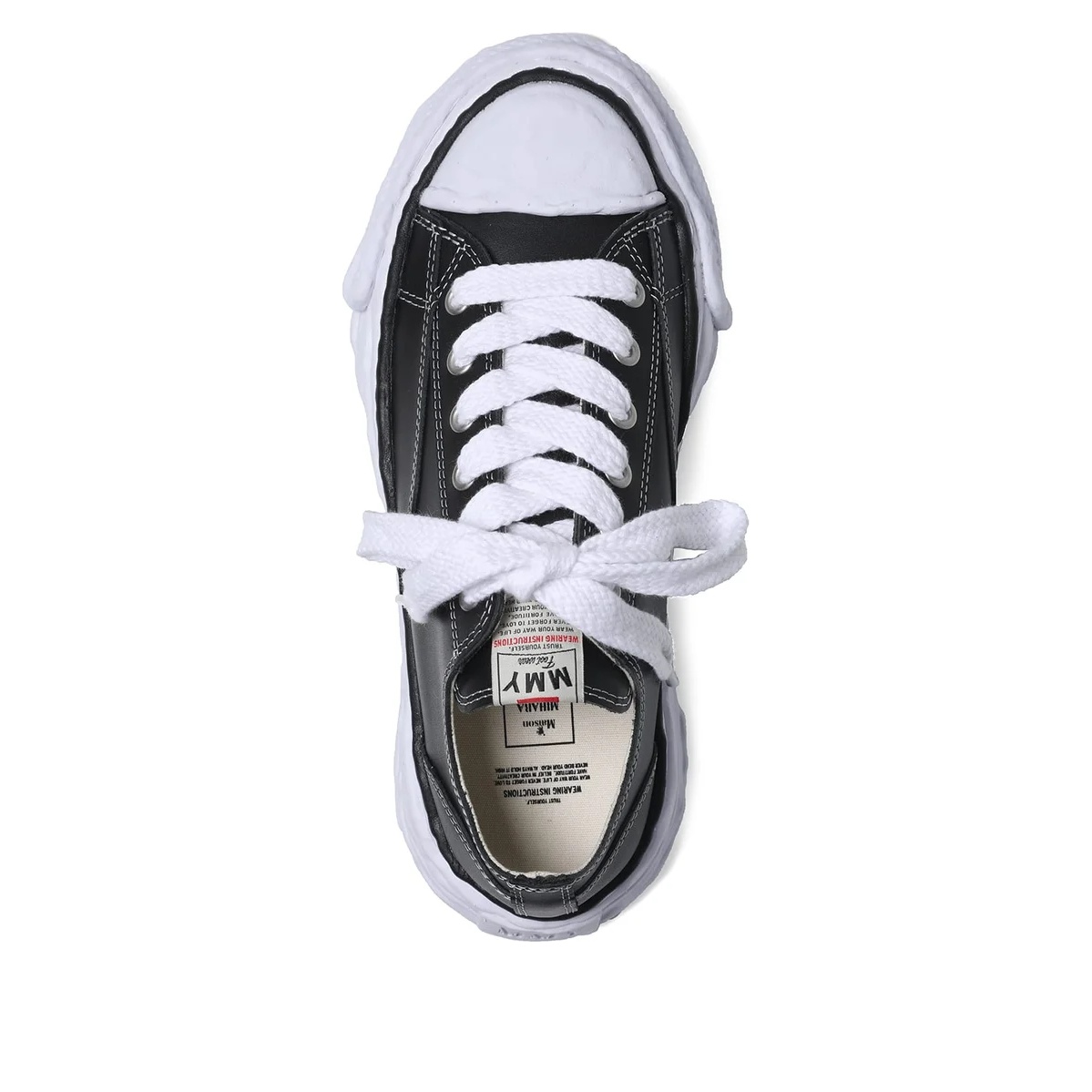 Maison MIHARA YASUHIRO Peterson23 OG Sole Leather Low 'Black' A11FW704-BLACK - 5