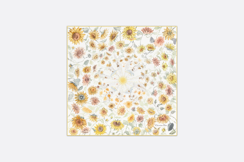 Le Bal des Fleurs Tournesol 70 Square Scarf 1