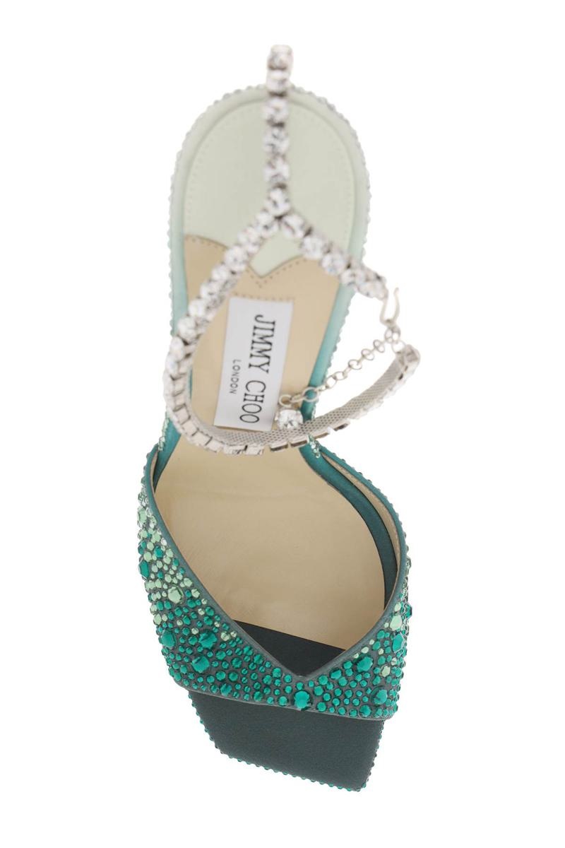 Jimmy Choo SAEDA 100 SANDALS WITH DEGRADÉ CRYSTALS - 2