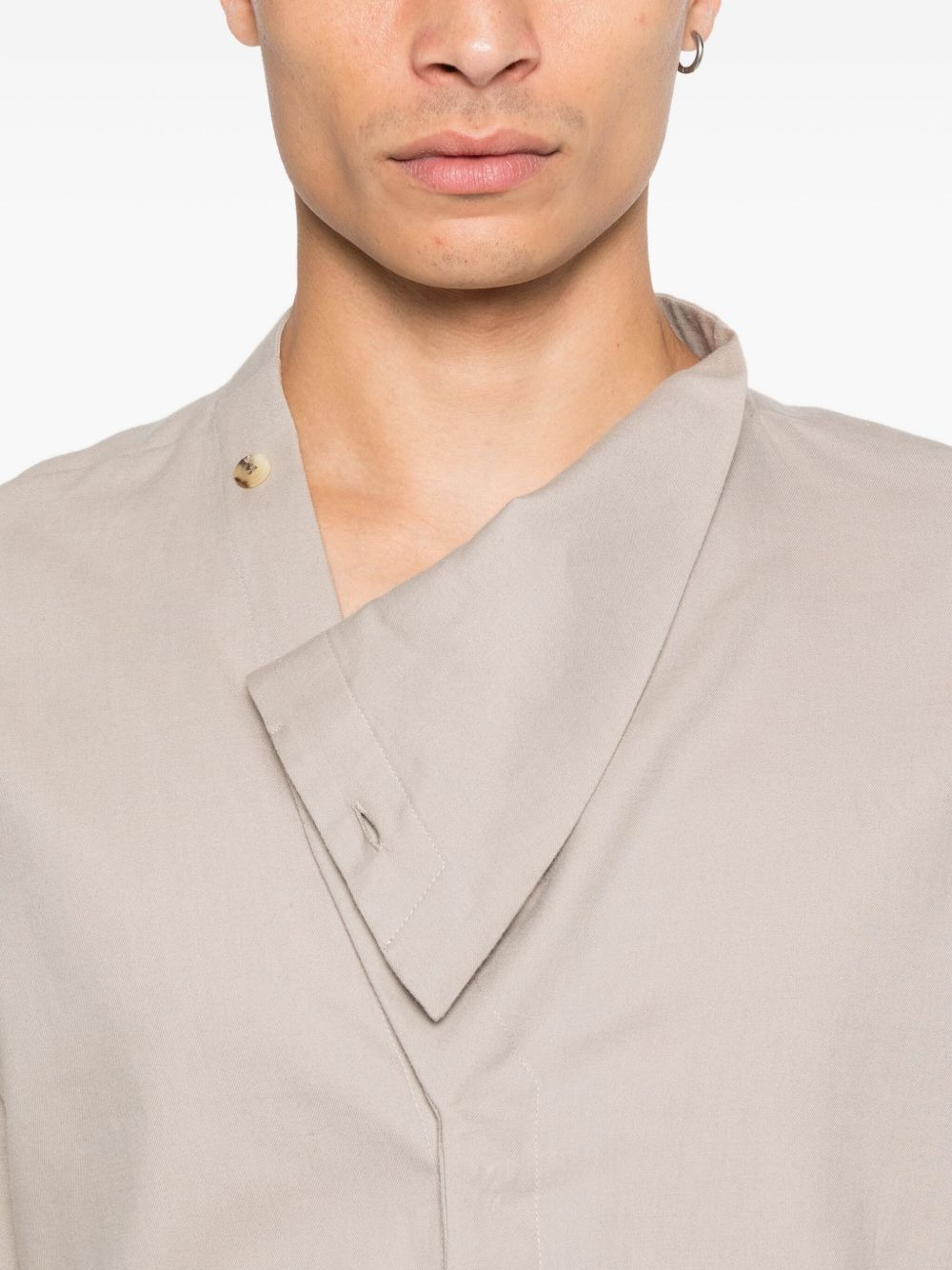 high-neck long-sleeve shirt - 5
