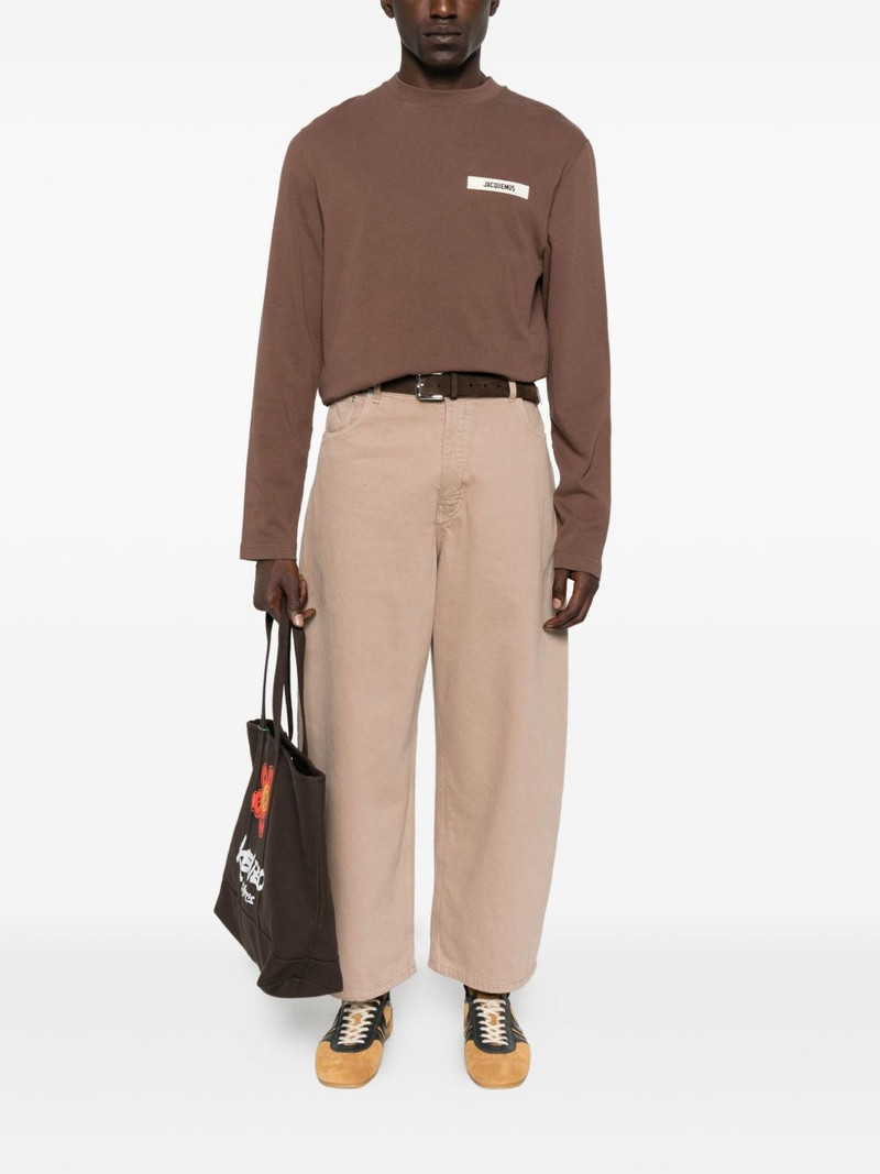 JACQUEMUS logo-detail long-sleeve sweatshirt outlook