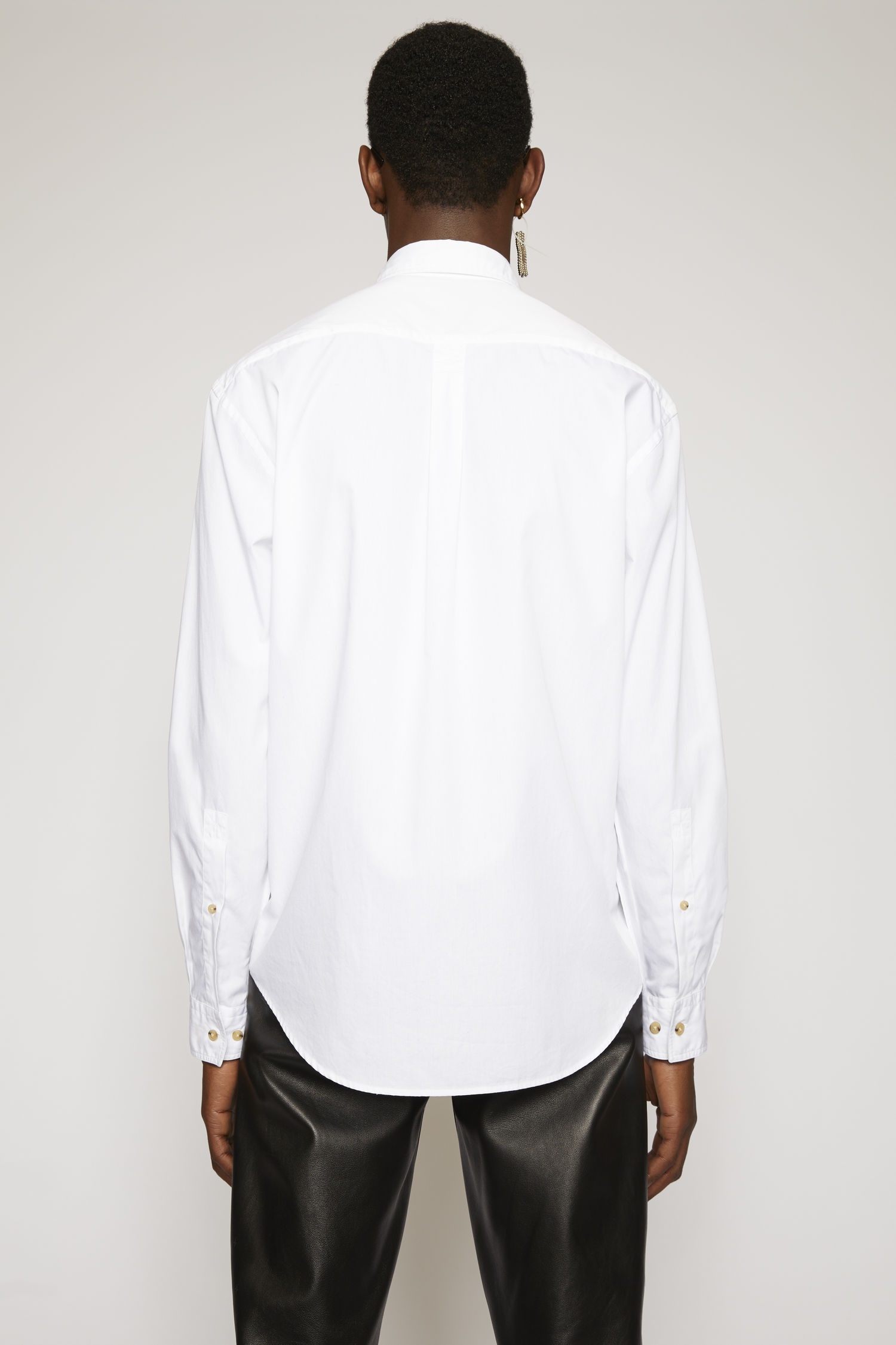 Classic cotton poplin shirt optic white - 4