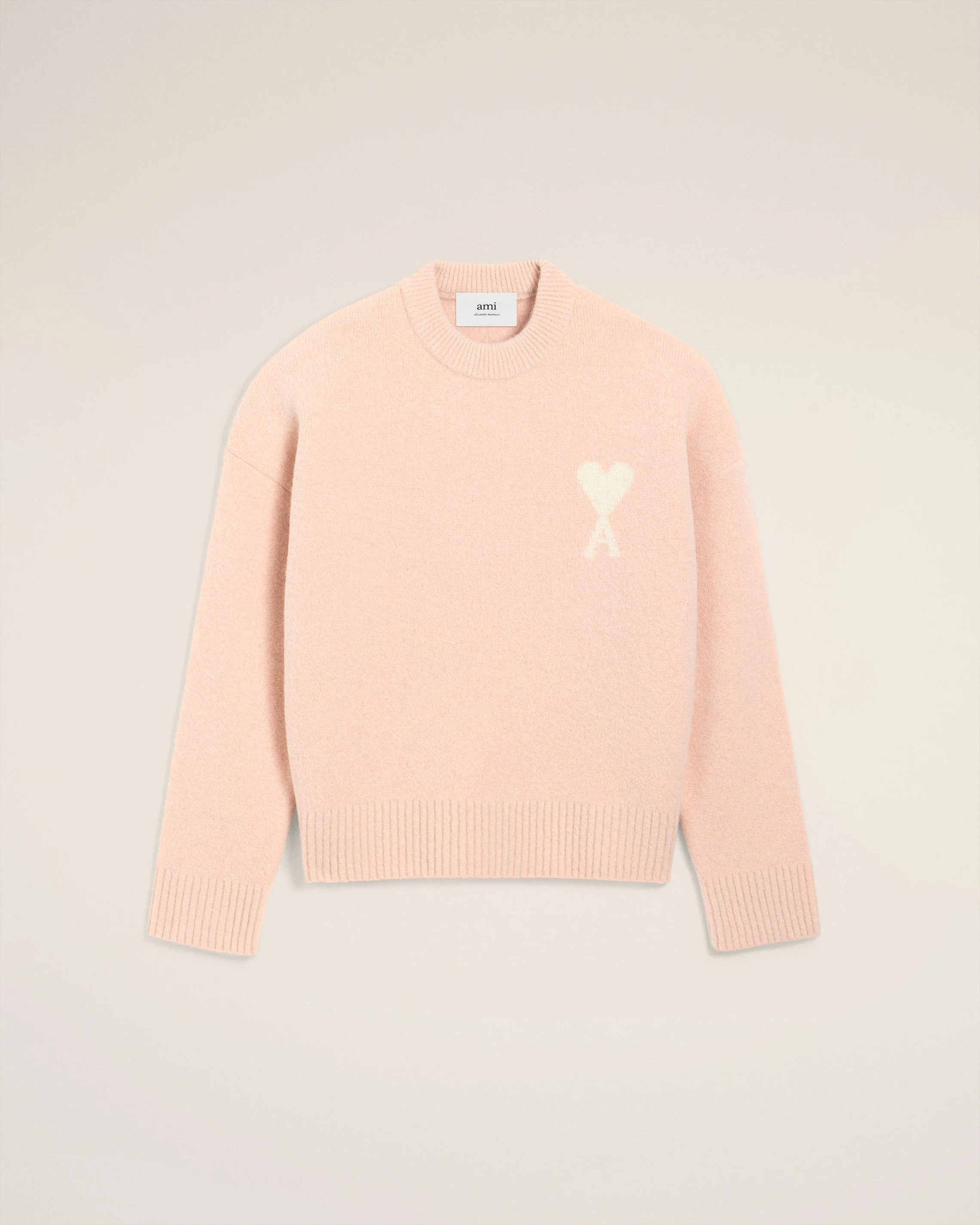 PINK ALPACA AMI DE COEUR CREWNECK SWEATER - 1