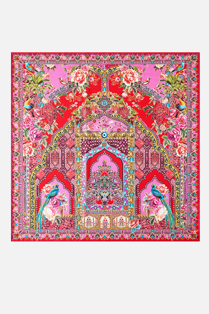 CAMILLA PRINTED SILK TWILL SQUARE SCARF outlook