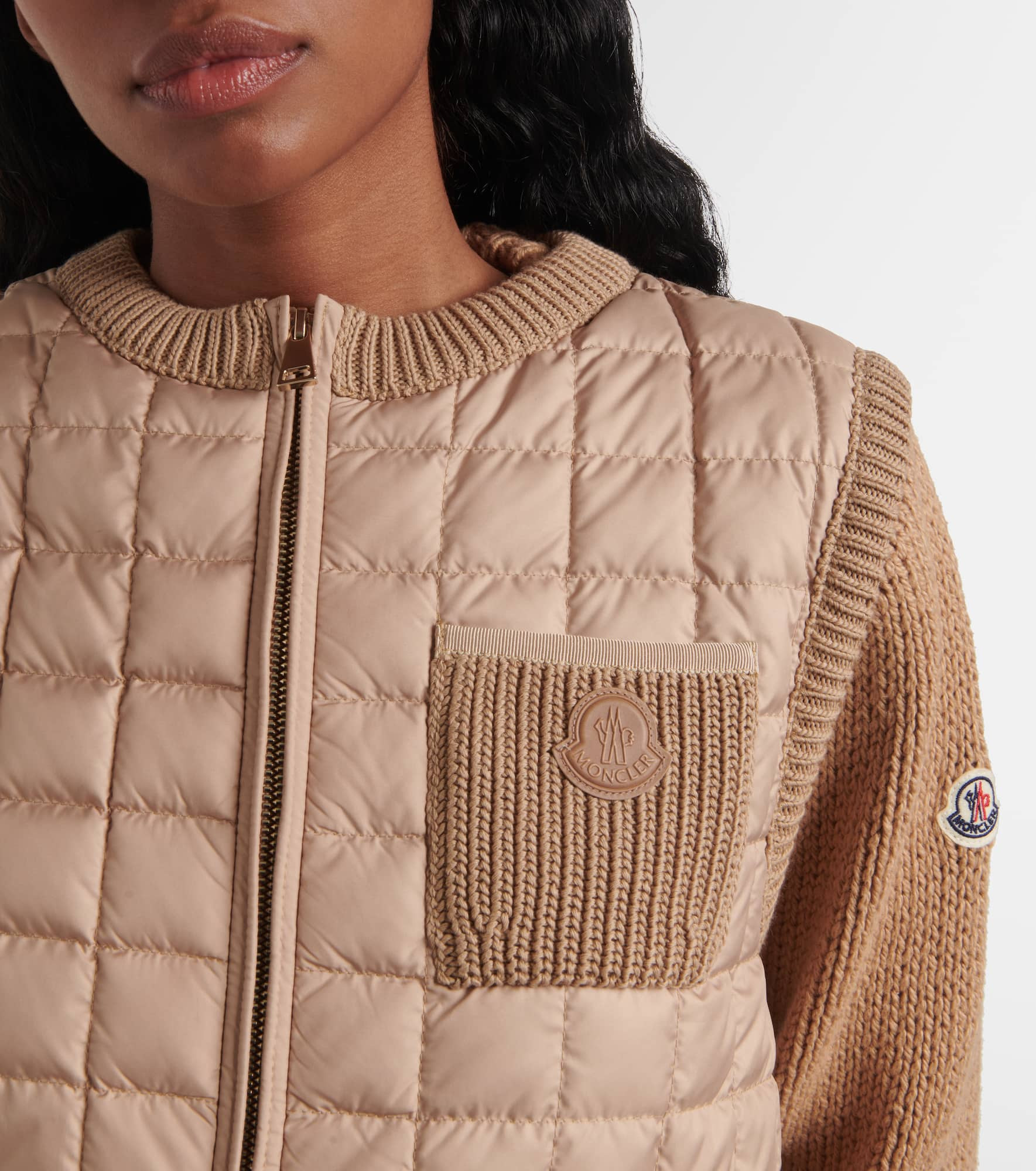 Cotton-blend down vest - 5