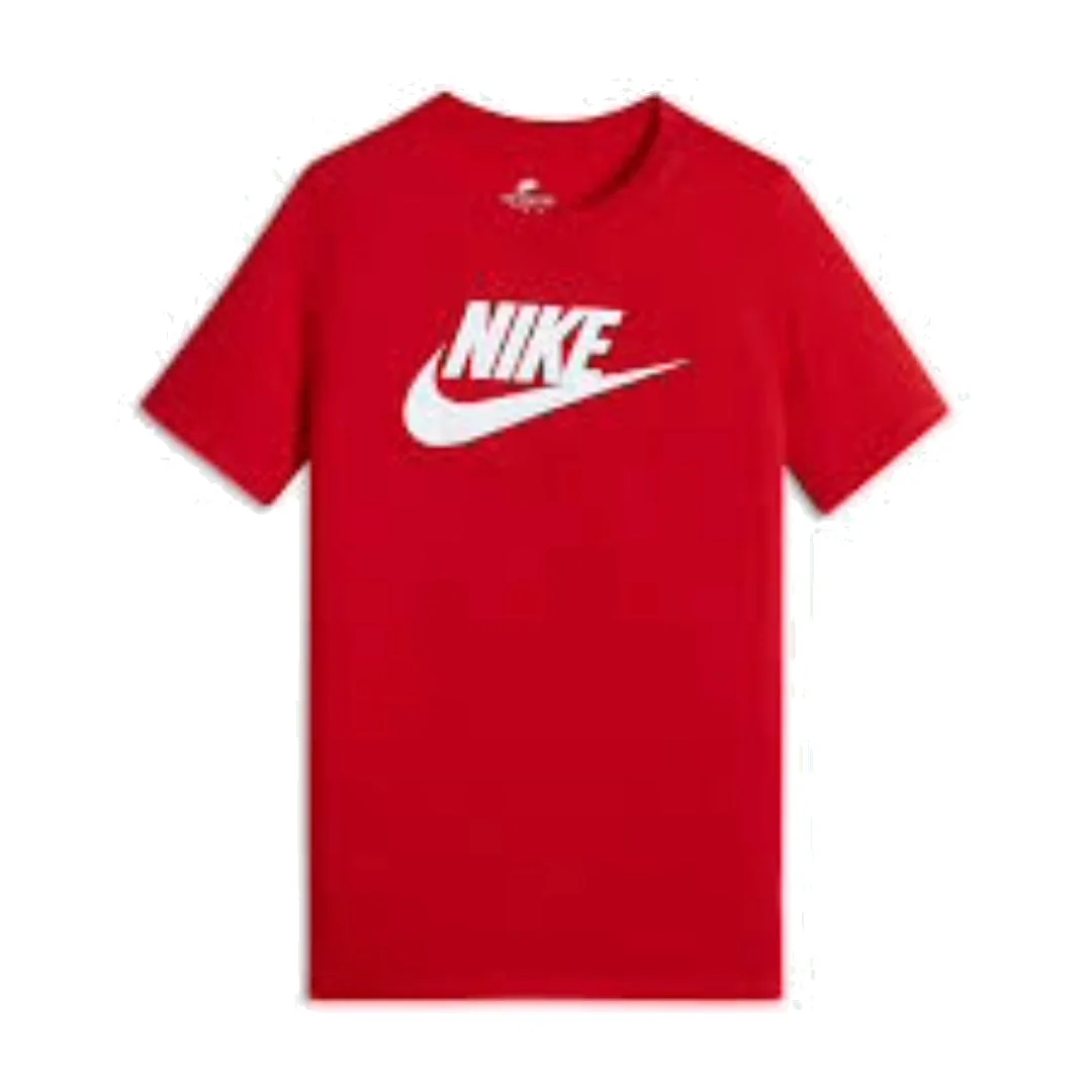 Nike Logo Printed Sportswear T-Shirt 'Red White' DX1986-657 - 1
