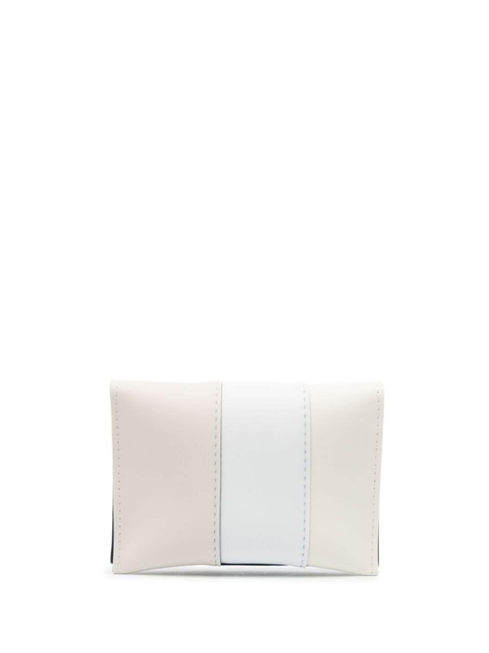 panelled-design leather wallet - 2