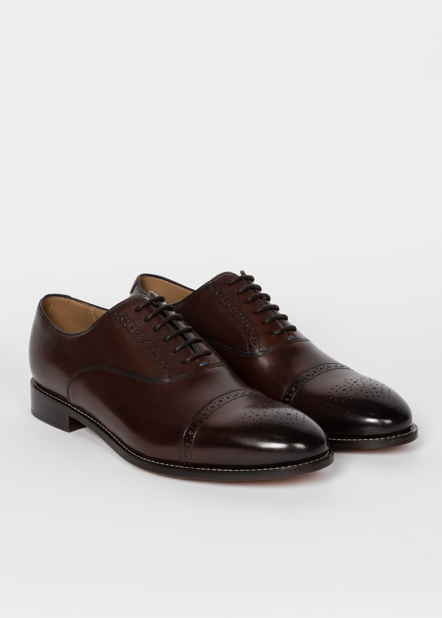 Brown Leather 'Philip' Shoes - 4