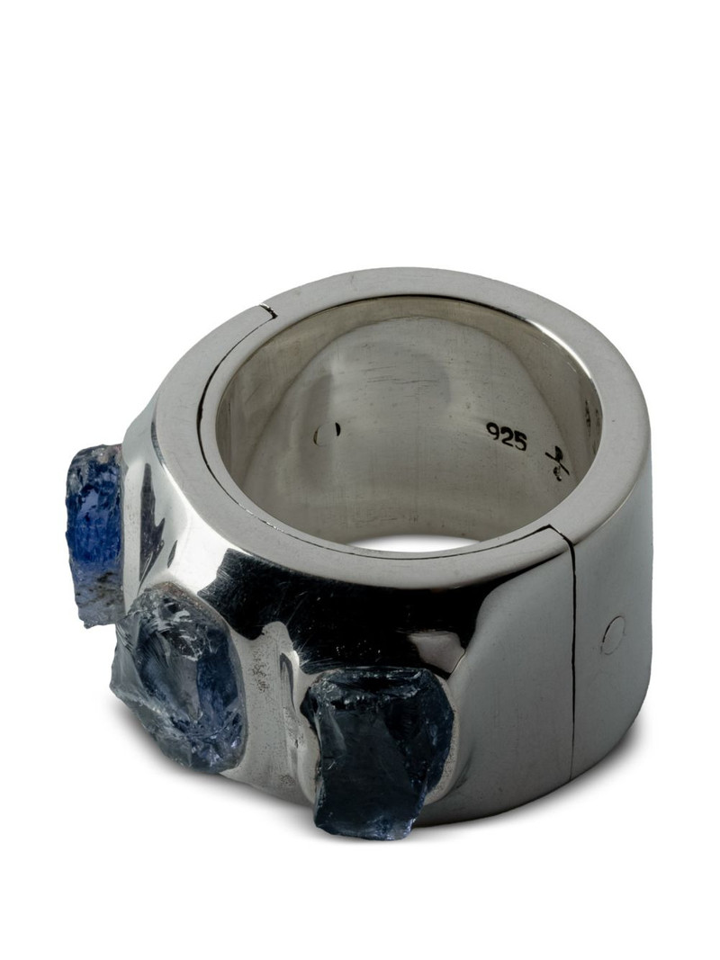 Sistema terrestrial surfaced tanzanites ring 3