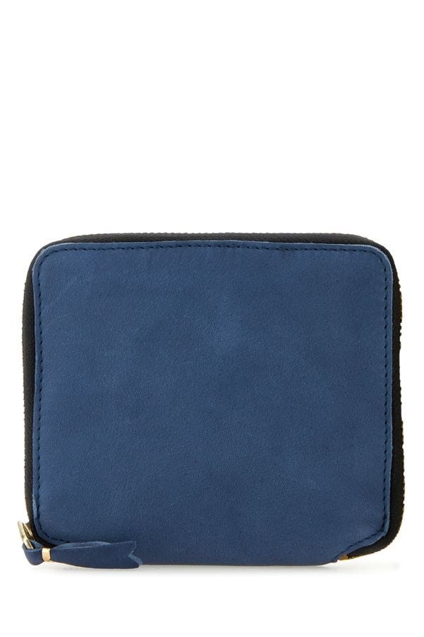 Blue leather wallet - 1