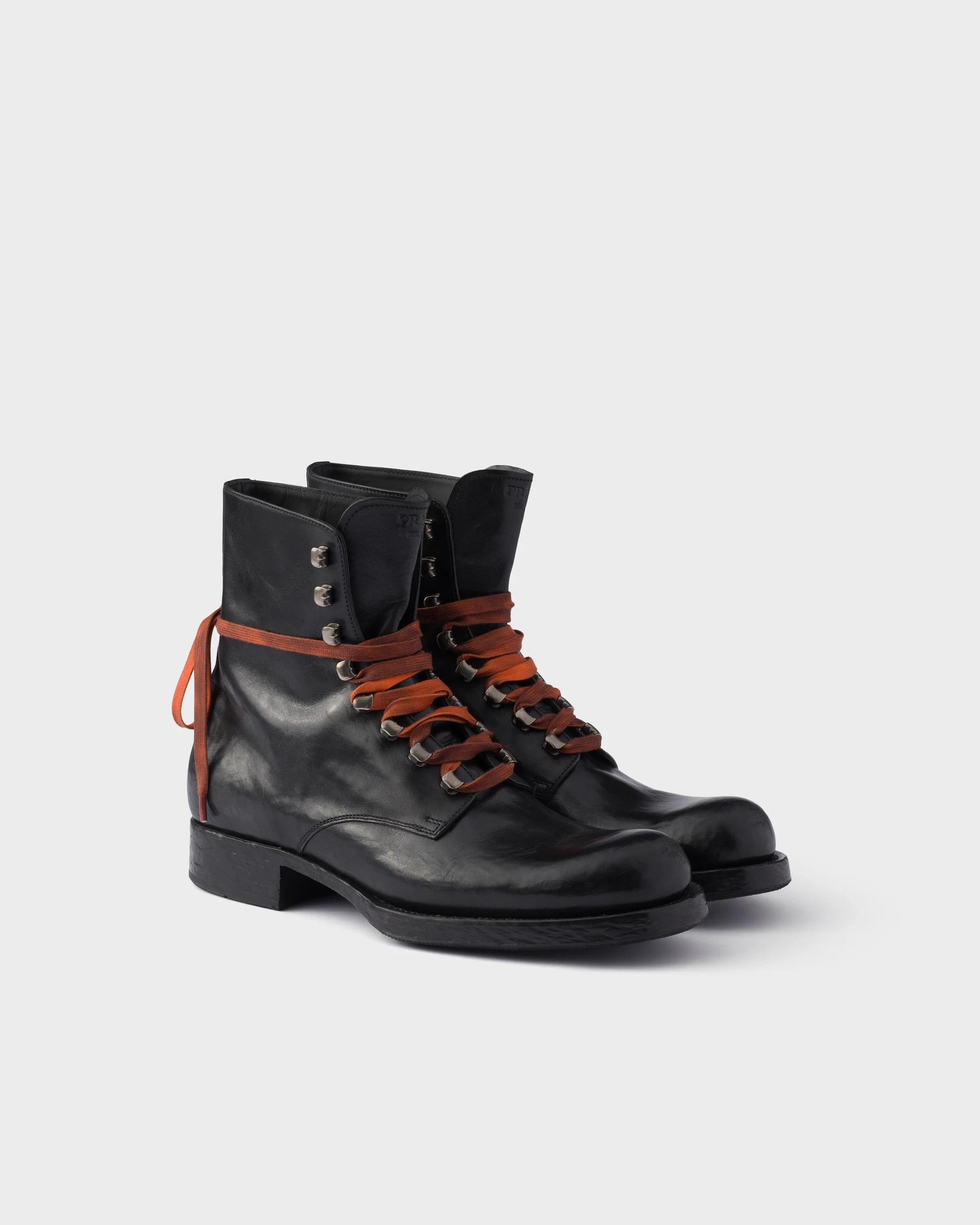 Leather laced booties - 1