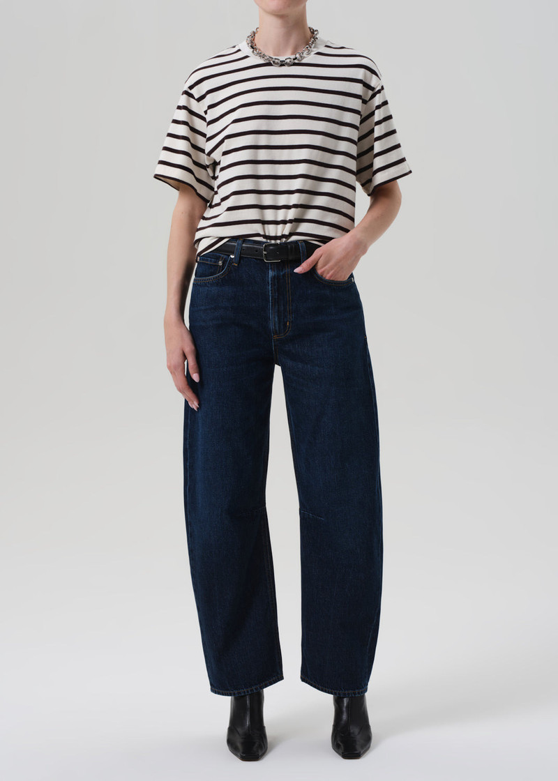 Goldie Tee In Chocolate Stripe 6