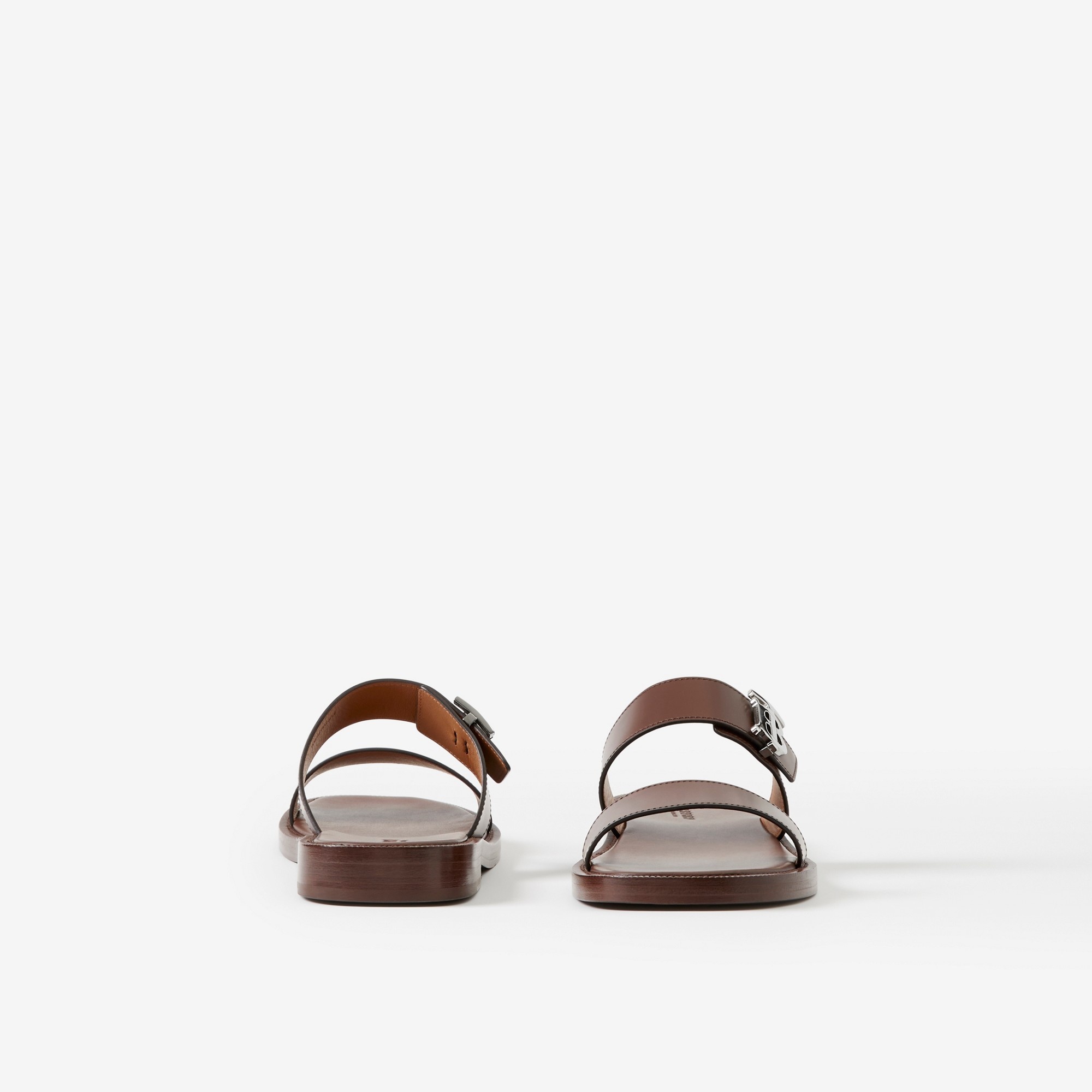 Monogram Motif Leather Sandals - 4
