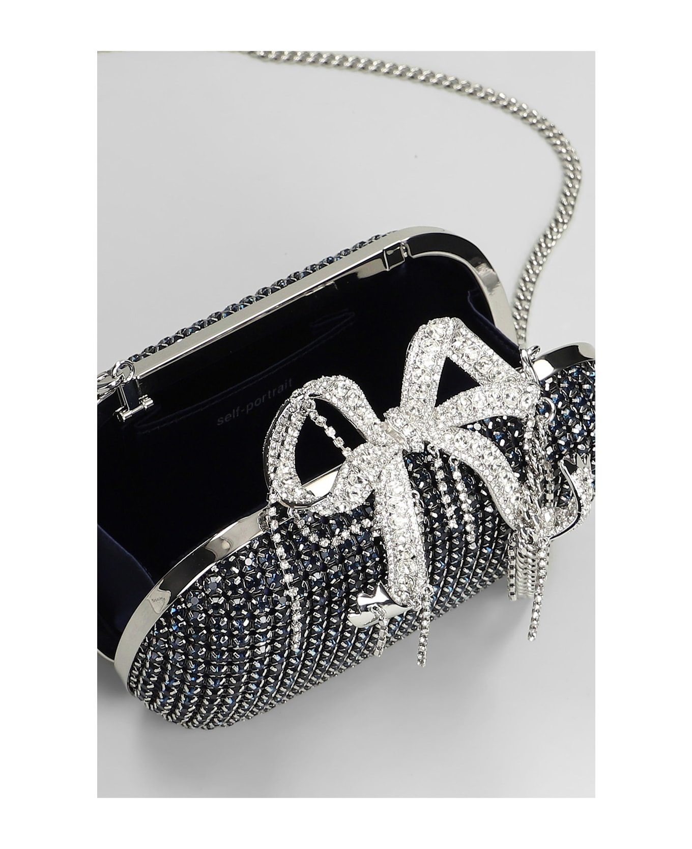 Chainmail Clutch In Blue Crystal - 4