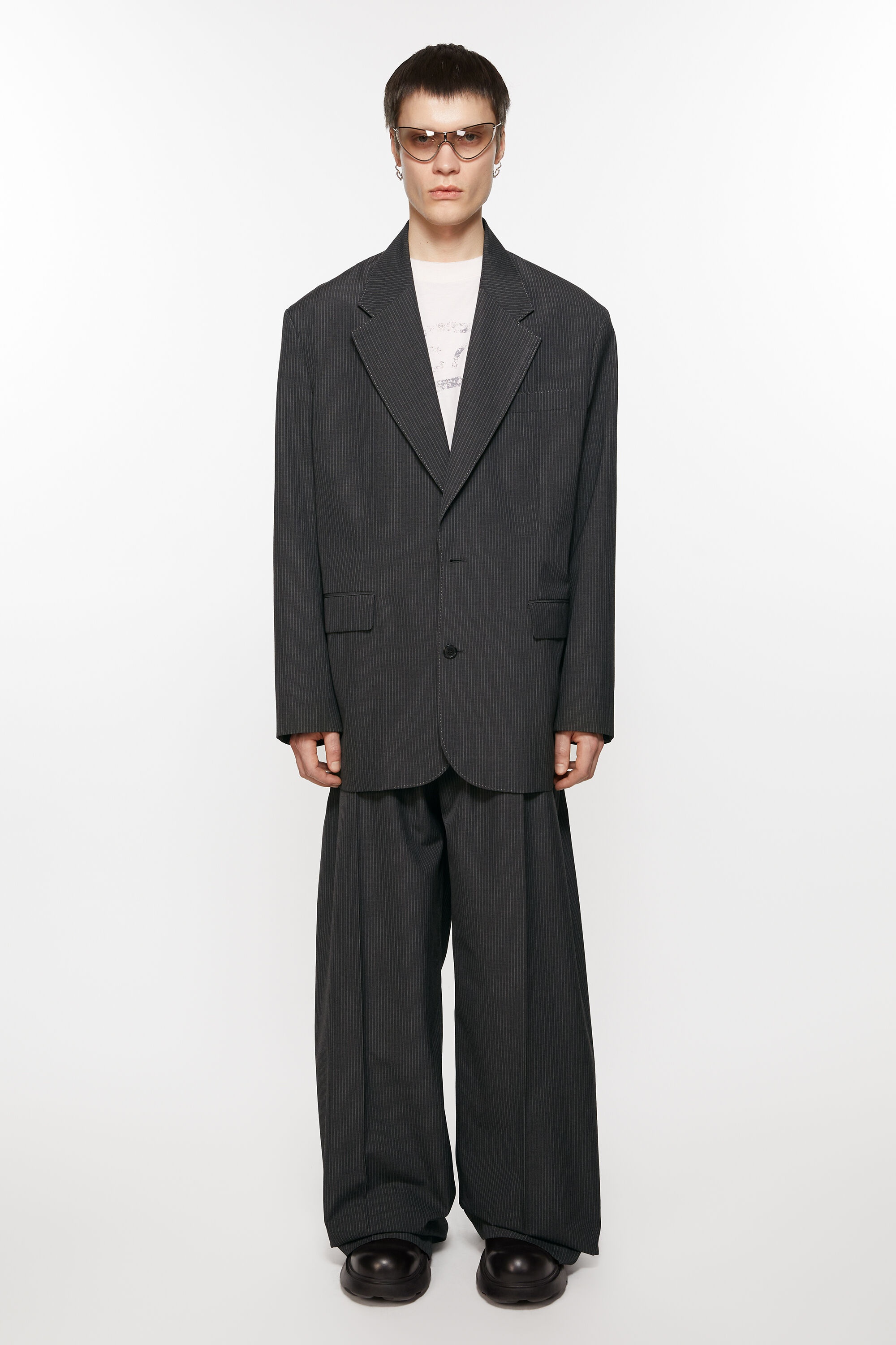 Relaxed fit suit jacket - Anthracite grey - 2