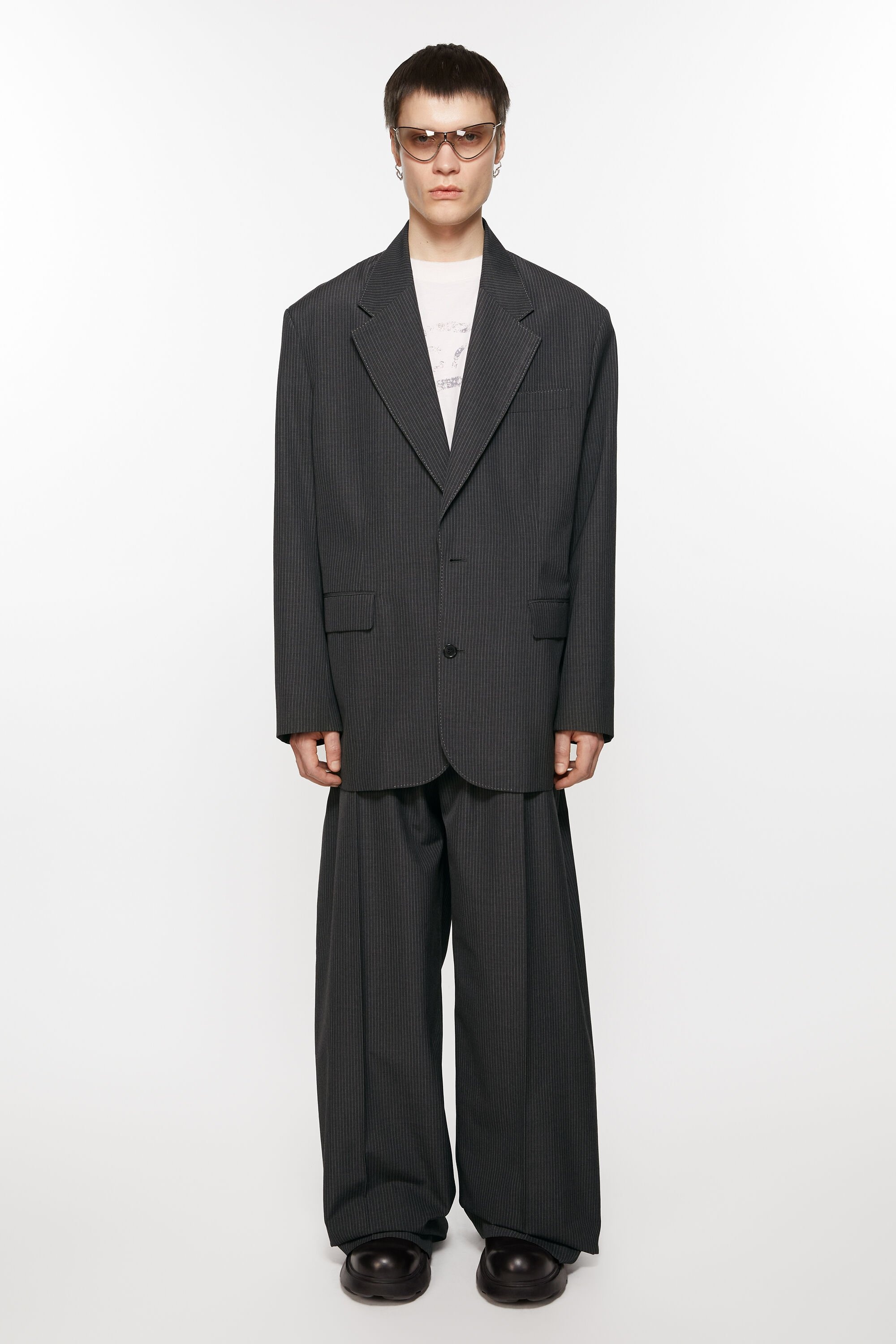 Acne Studios Relaxed fit suit jacket - Anthracite grey