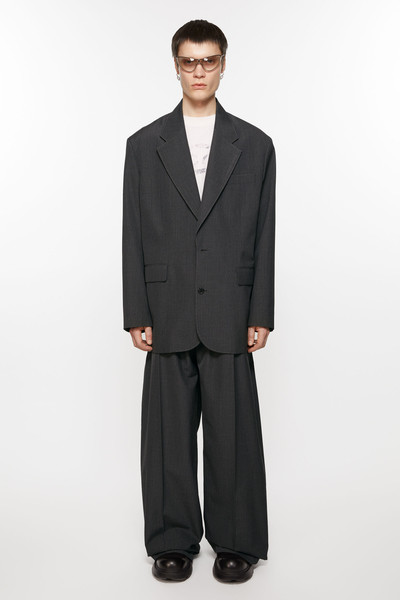 Acne Studios Relaxed fit suit jacket - Anthracite grey outlook