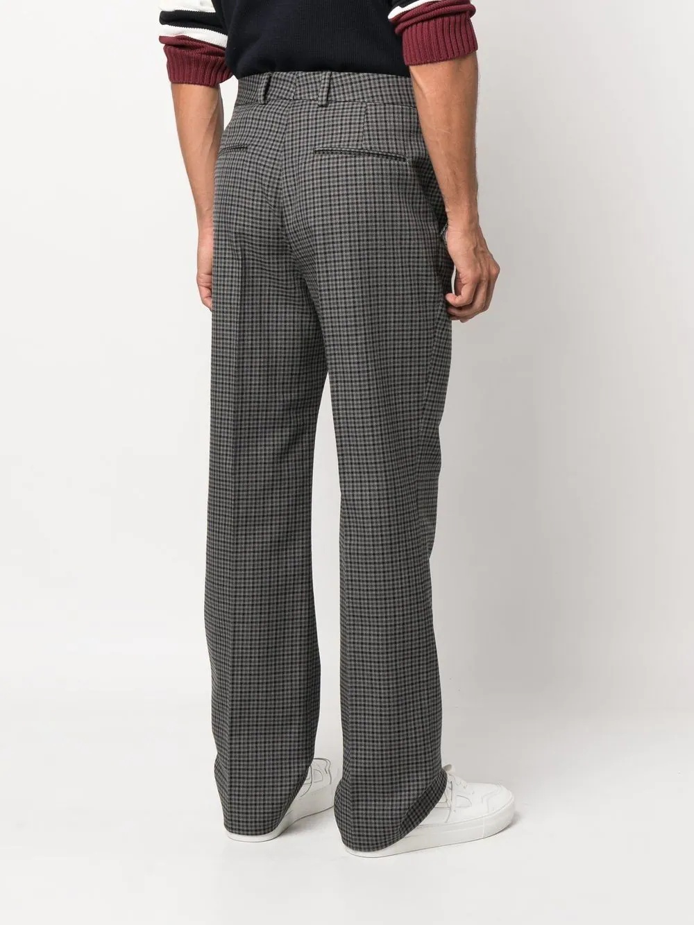 checked tailored trousers - 4