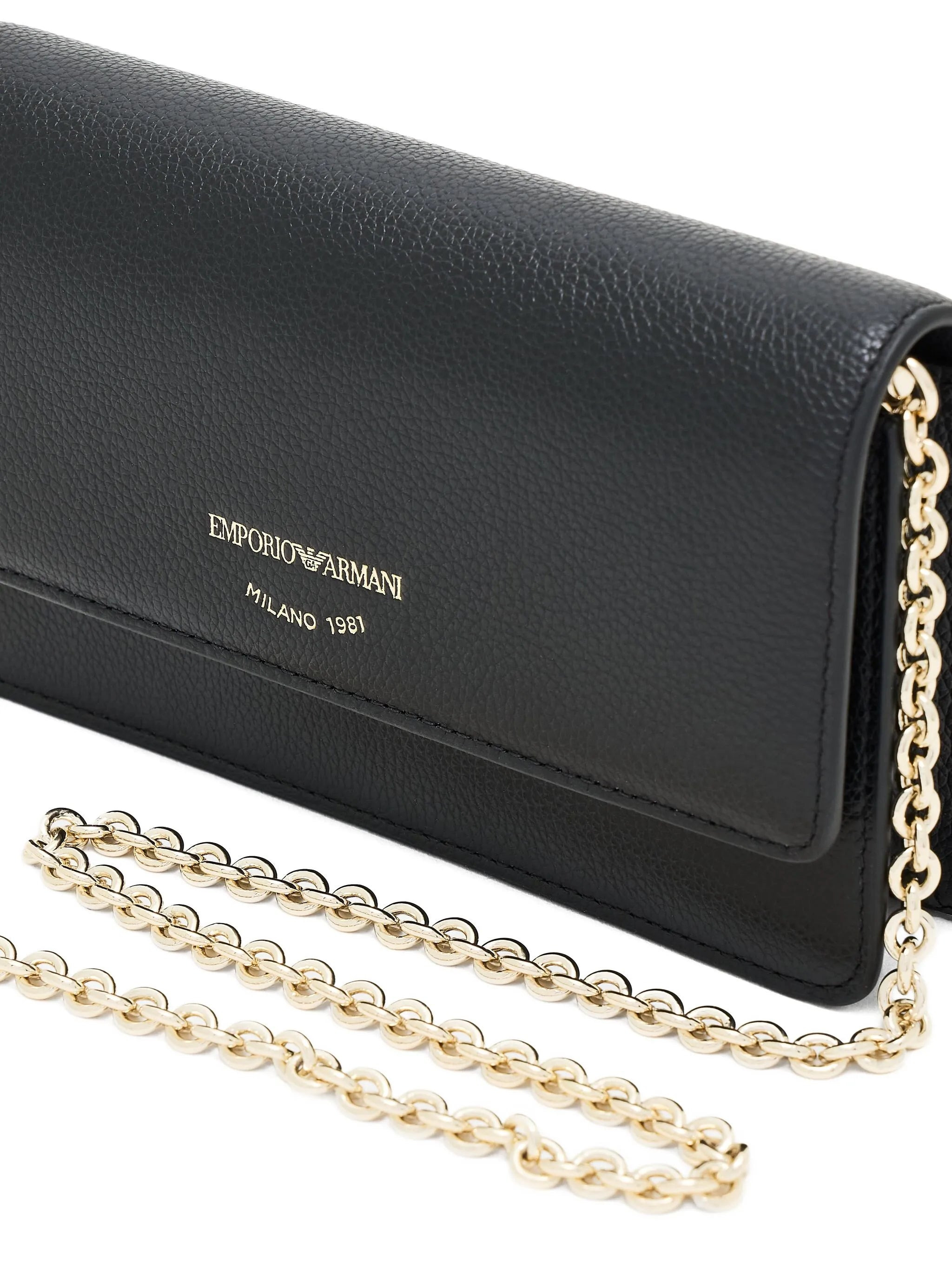 Emporio Armani Chain-strap Leather Shoulder Bag - 2