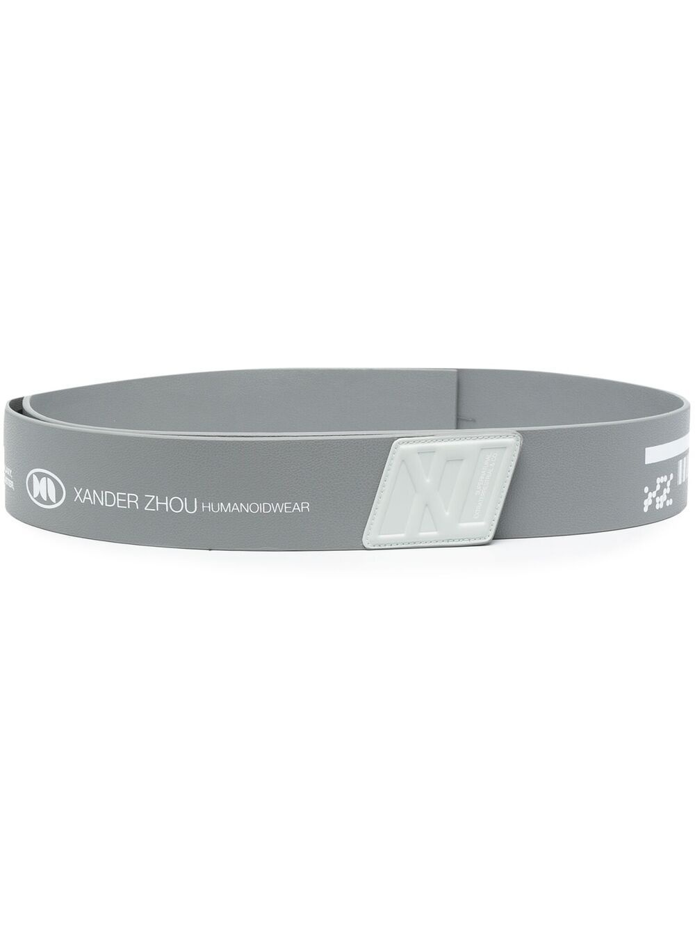 logo-print concealed belt - 1