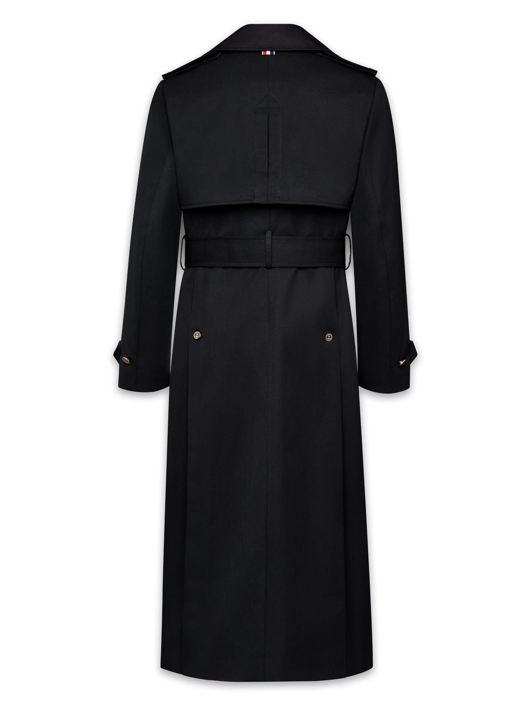 Waterproof Cotton Twill Elongated Trench Coat - 2