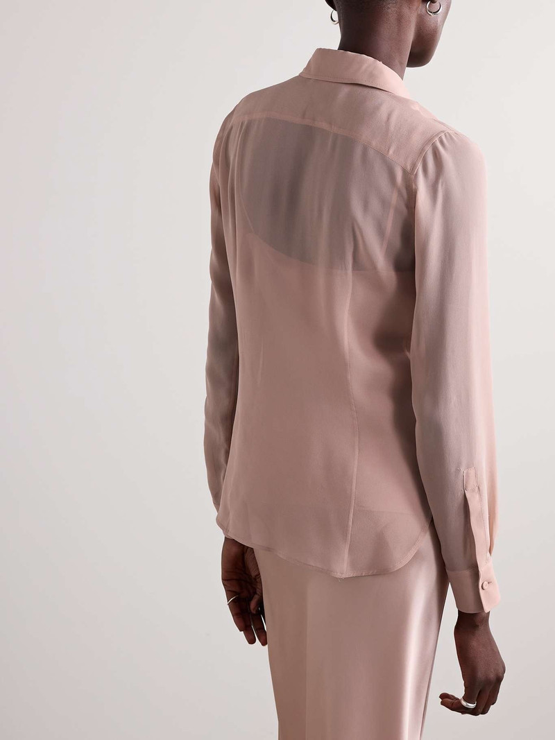 Ercole silk-georgette shirt 4