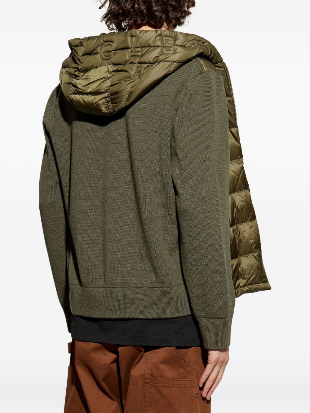 panelled cardigan - 4