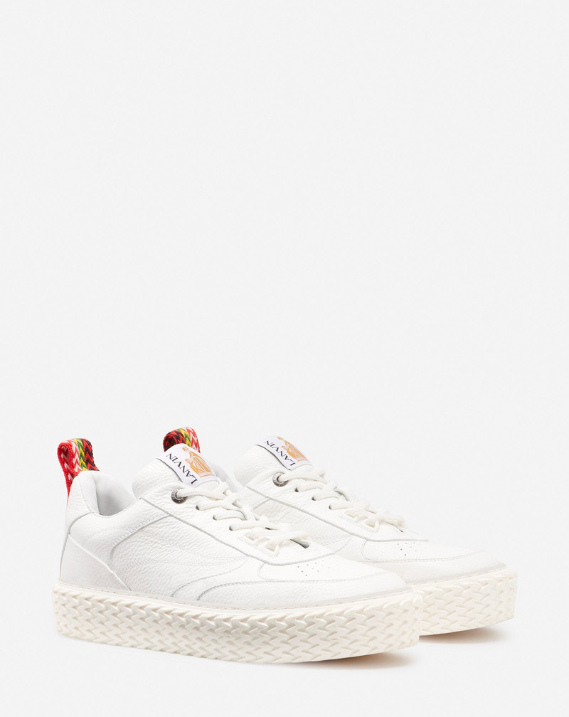 Lanvin CURBIES LOW-TOP SNEAKERS IN GRAINED LEATHER outlook
