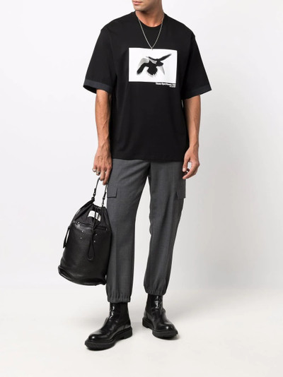 Neil Barrett bird print T-shirt outlook