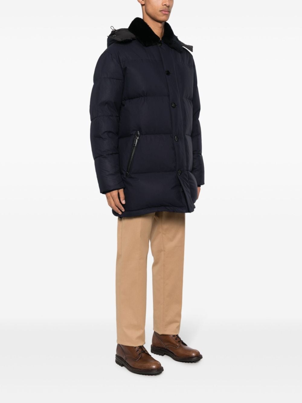 padded down coat - 3