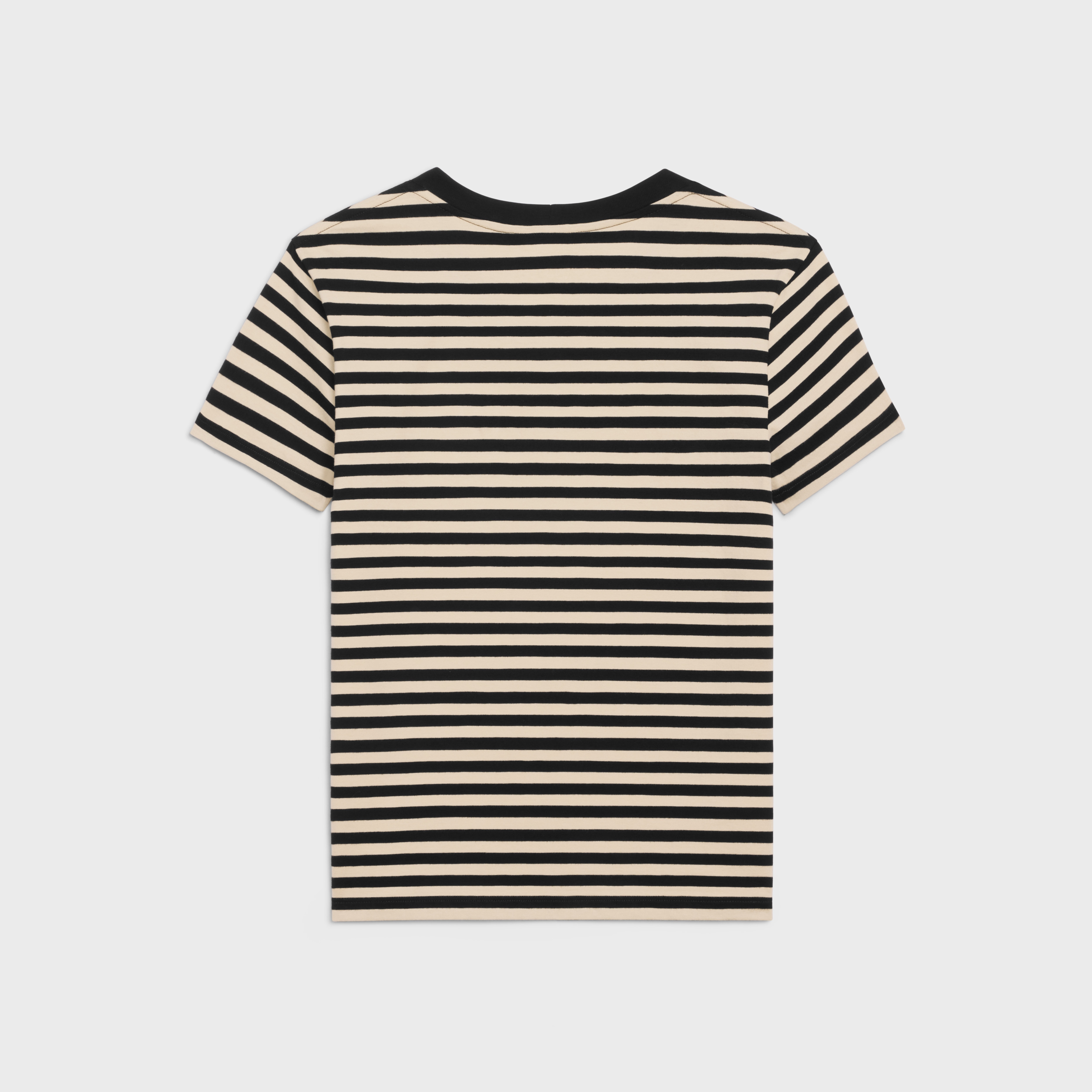 triomphe regular t-shirt in striped jersey - 2