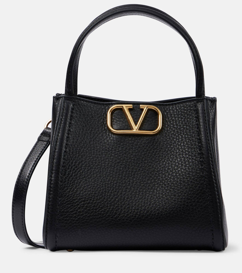 Alltime Small grained leather tote bag - 1