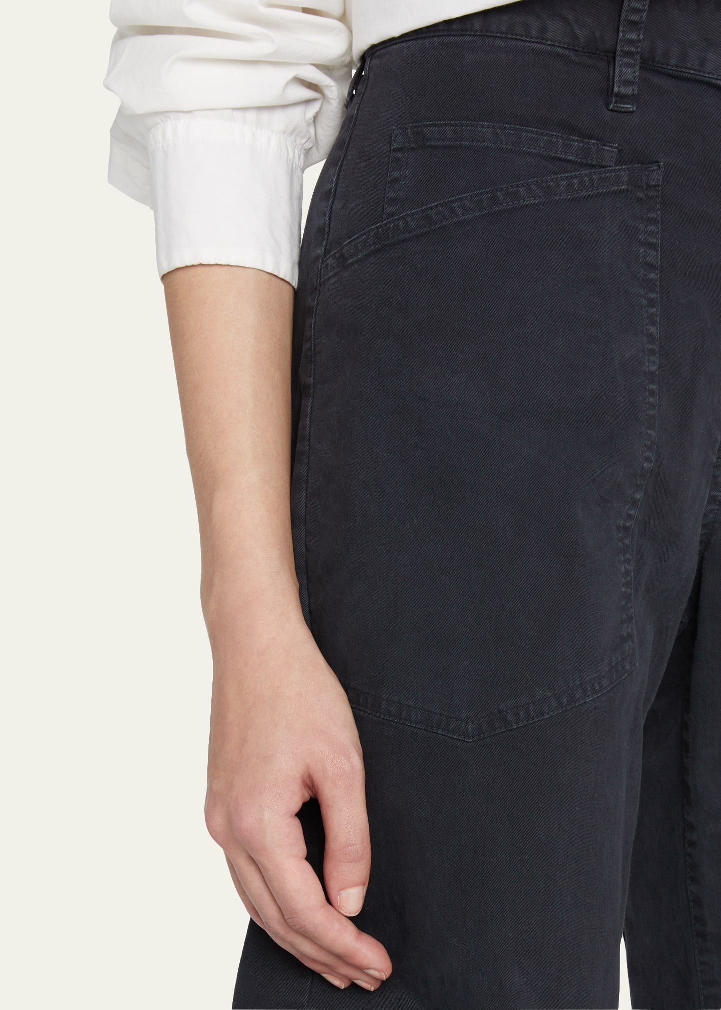 Shon Mid-Rise Cropped Pants - 5