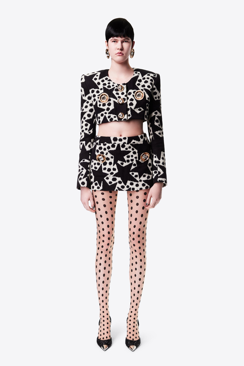 CRYSTAL MEDALLION MINI SKIRT 4