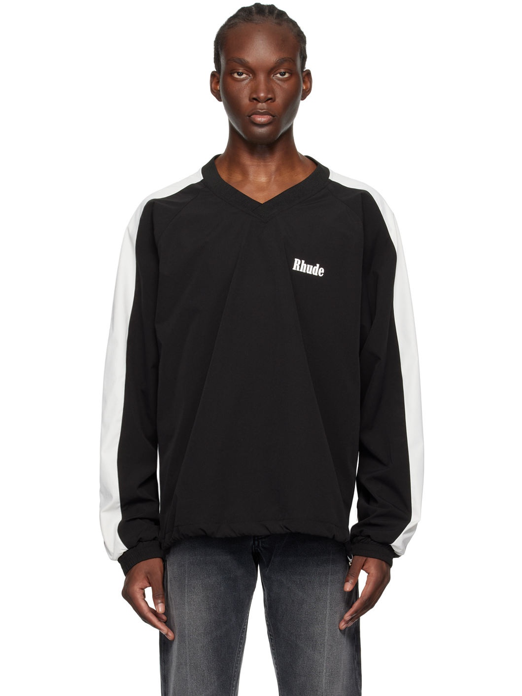 Black & White Raven Sweatshirt - 1