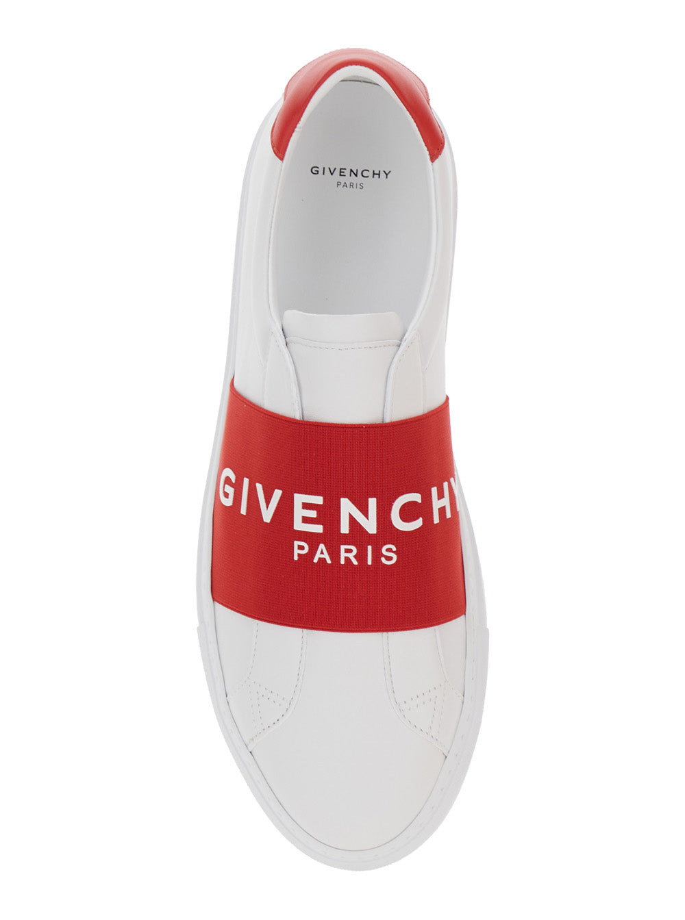 Givenchy Men 'Urban' White Low Top Sneakers With Contrasting Band With Logo Lettering In Leather Man - 4