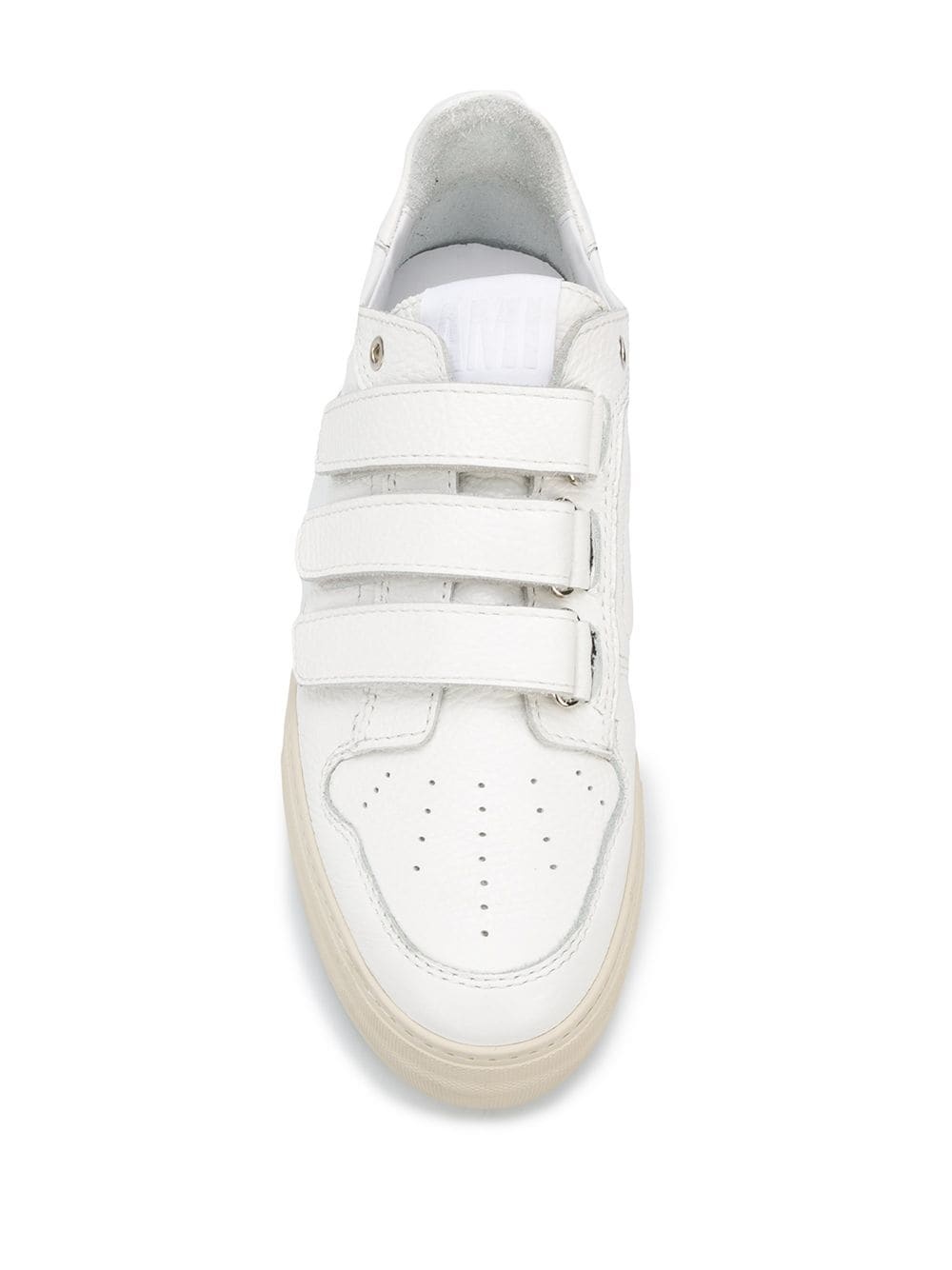 punch hole low-top sneakers - 4