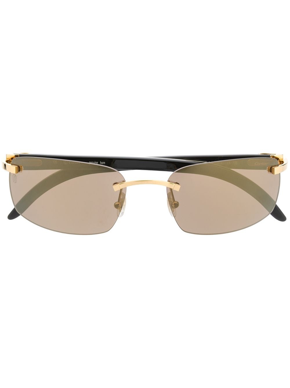 rimless tinted sunglasses - 1