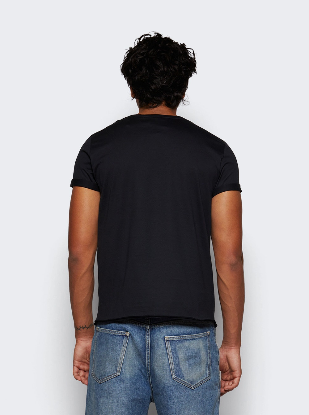 Logo Print Tee Black - 5