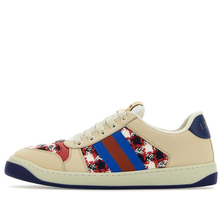 (WMNS) Gucci Screener Low-Top Sneakers 'Beige Navy Red' 577684-FACBJ-9075 - 1