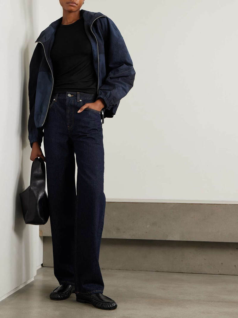 ÉTERNE Stretch-modal jersey T-shirt Black outlook