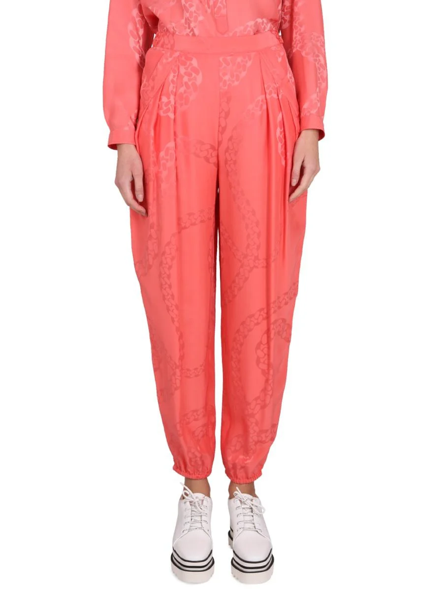 STELLA MCCARTNEY SILK BLEND PANTS - 1