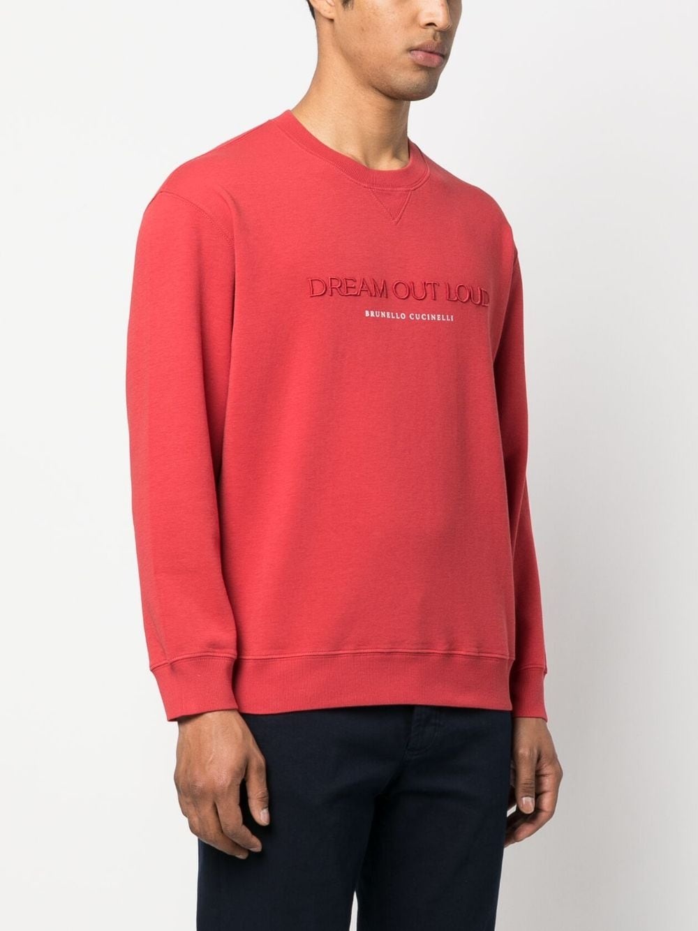 logo-print round-neck sweatshirt - 3
