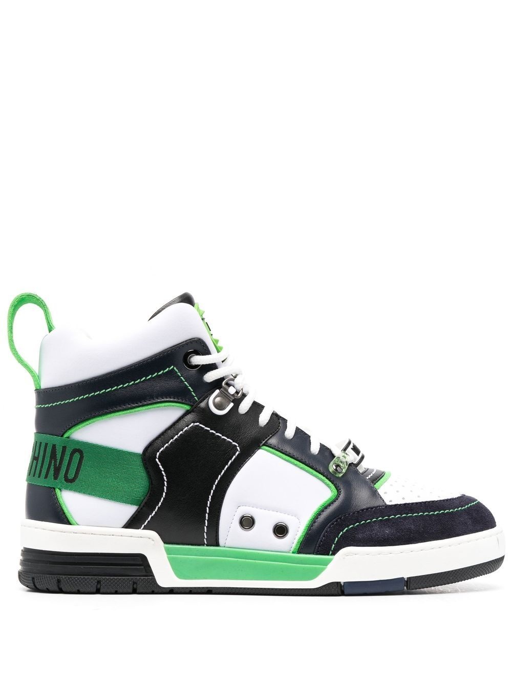 logo-print high-top sneakers - 1