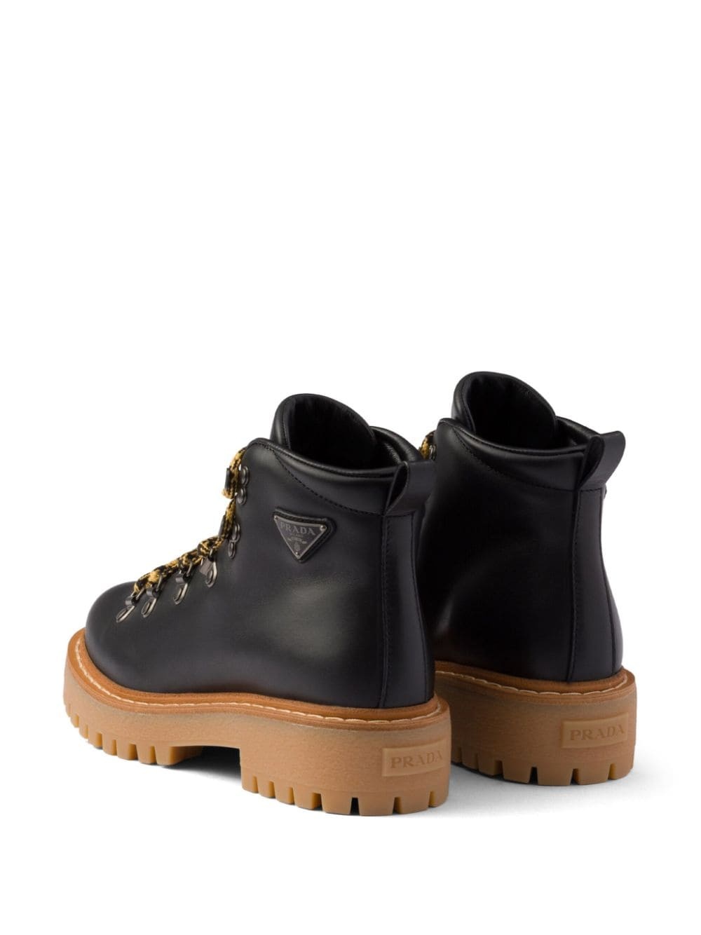 laced leather ankle boots - 3