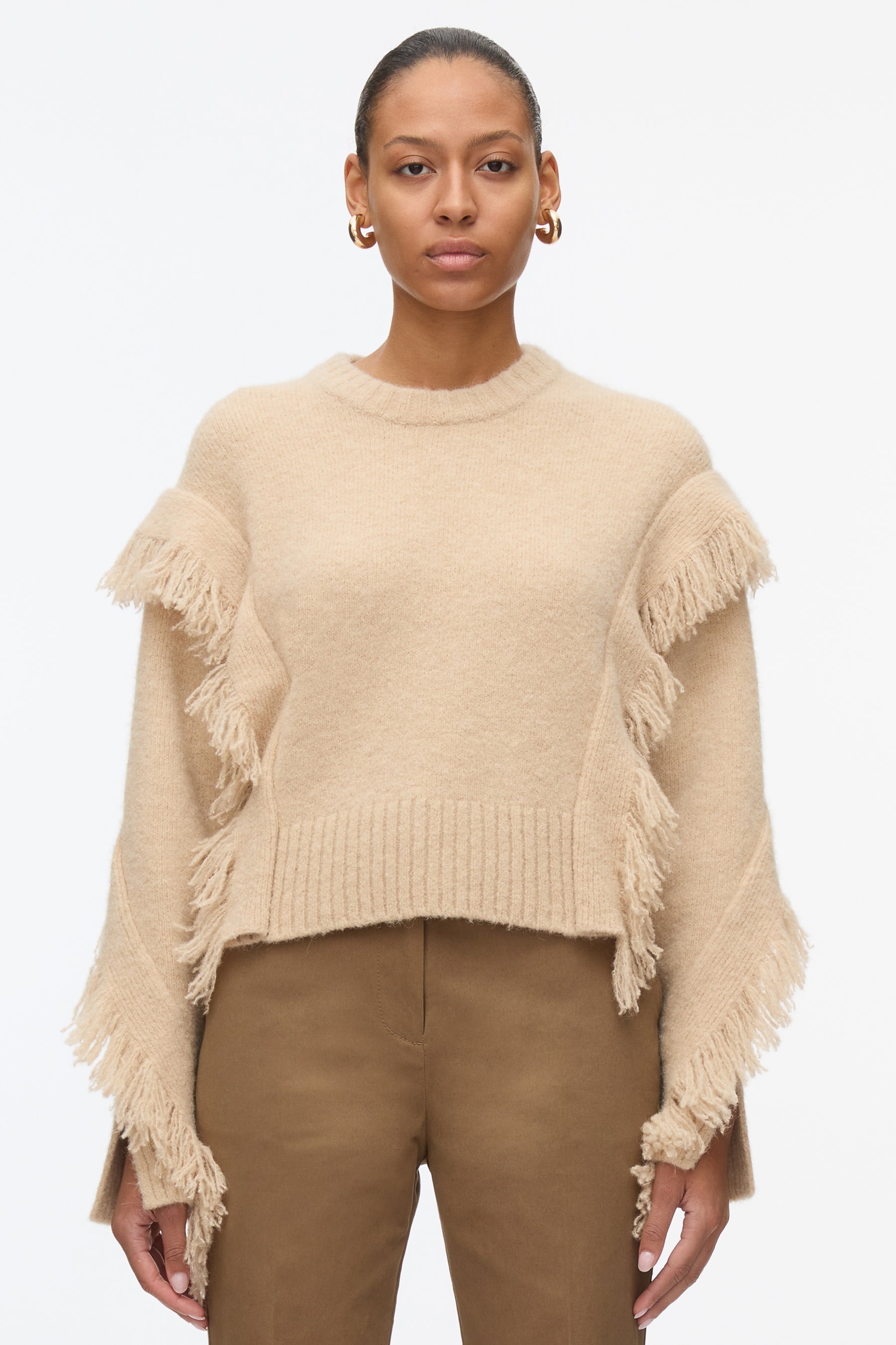 Fringe Crewneck Pullover - 4