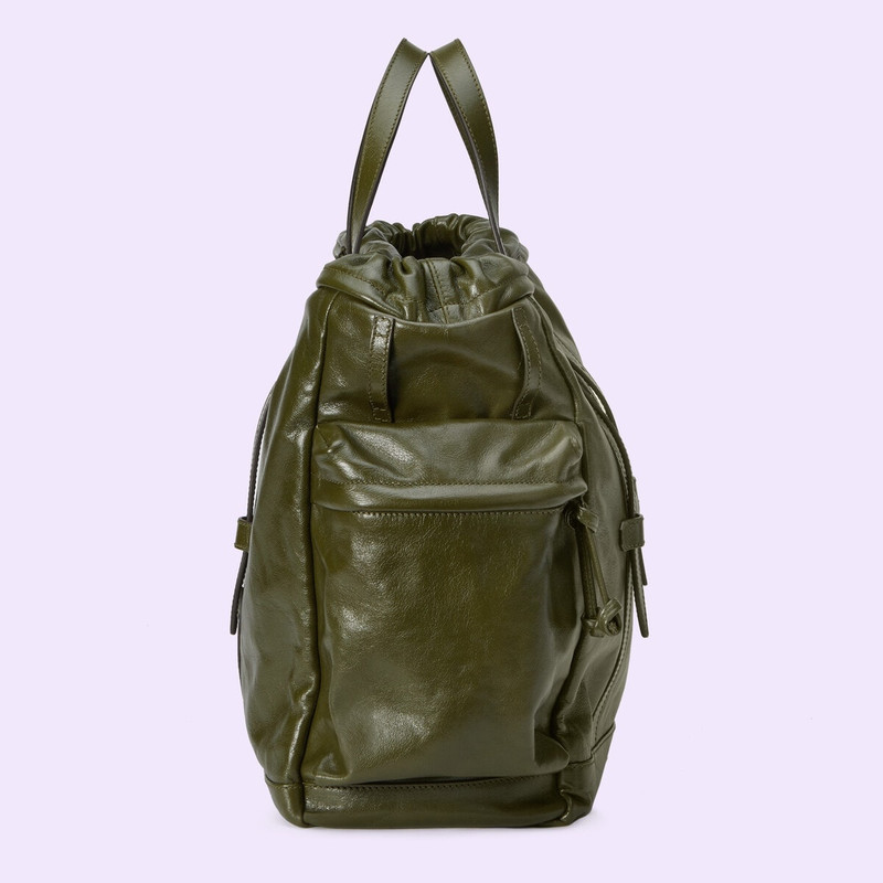 Drawstring tote bag with tonal Double G 6